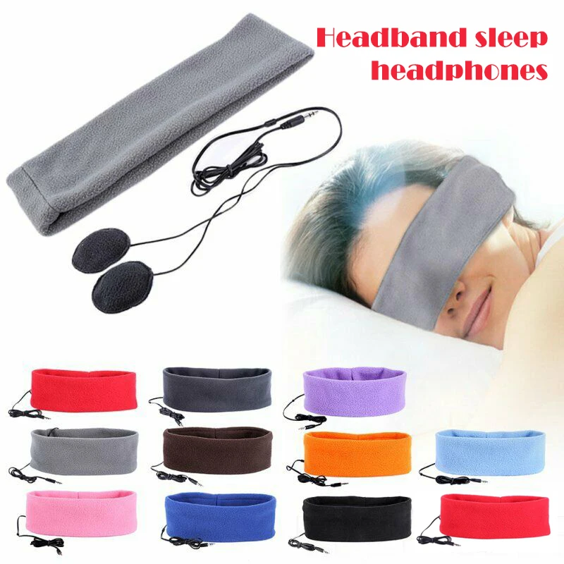 

Comfortable Anti-noise Headset Sleeping Earphones Bundle Music Headband Sleep Headphones for Sleep Travel GDeals