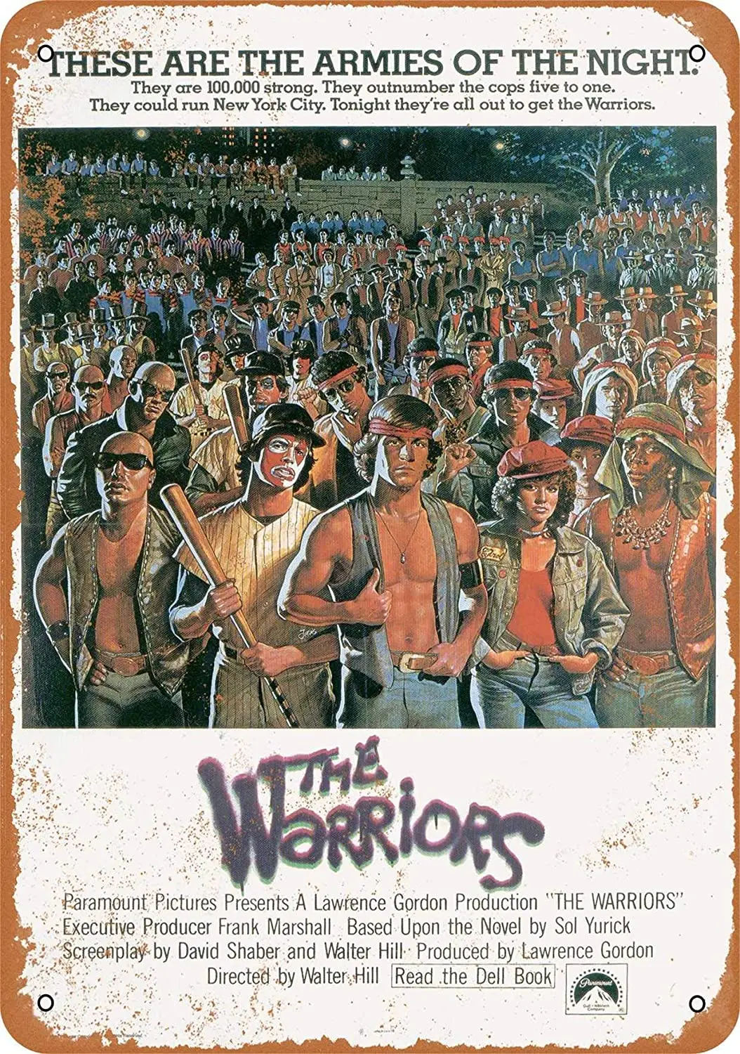 

Metal Wall Sign Tin Sign (The Warriors) Premium Indoor and Outdoor Home Bar Cafe Wall Decoration Poster Metal Plaque 8x12 Inches