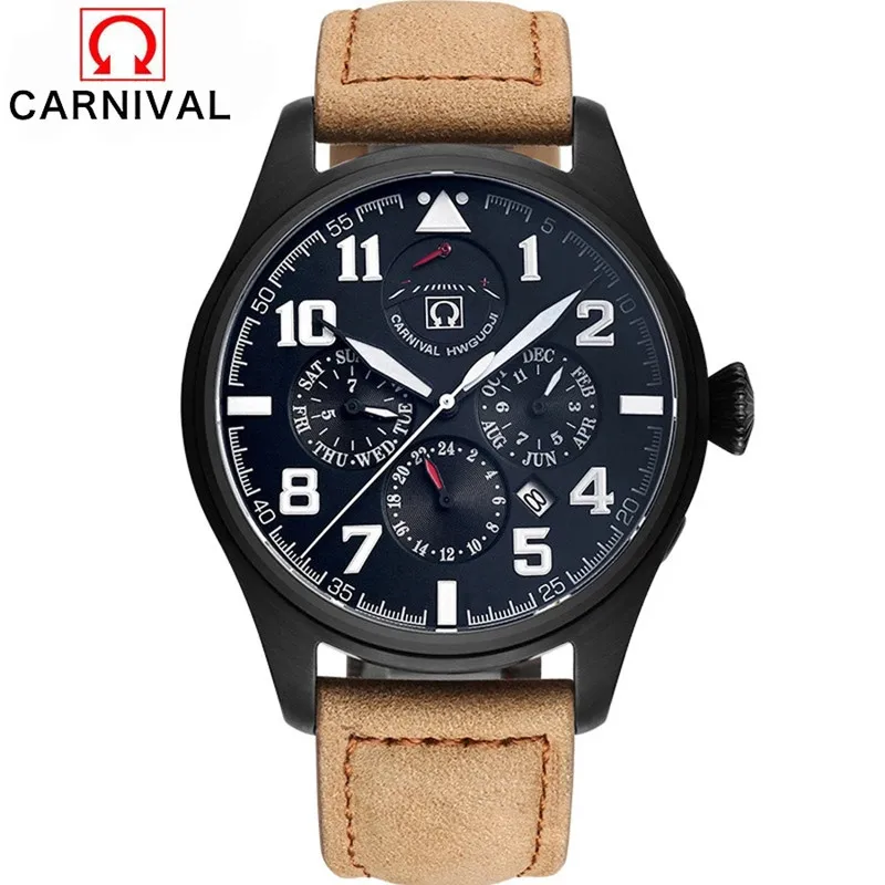 

Relogio Masculino Carnival Brand Luxury Automatic Watch Men Fashion Luminous 150M Waterproof Diver Mechanical Wristwatches Clock