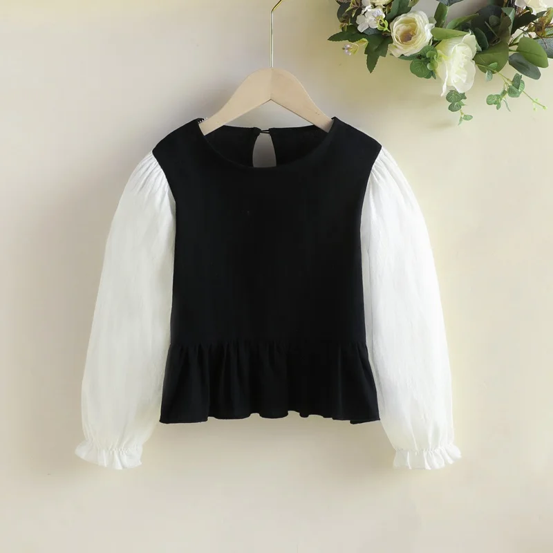 

New Spring Autumn Girls Clothes Patchwork Long Sleeve Kids Coats Fashion Kids Clothes Children Clothes Jackets Teen Tops 5-10Y