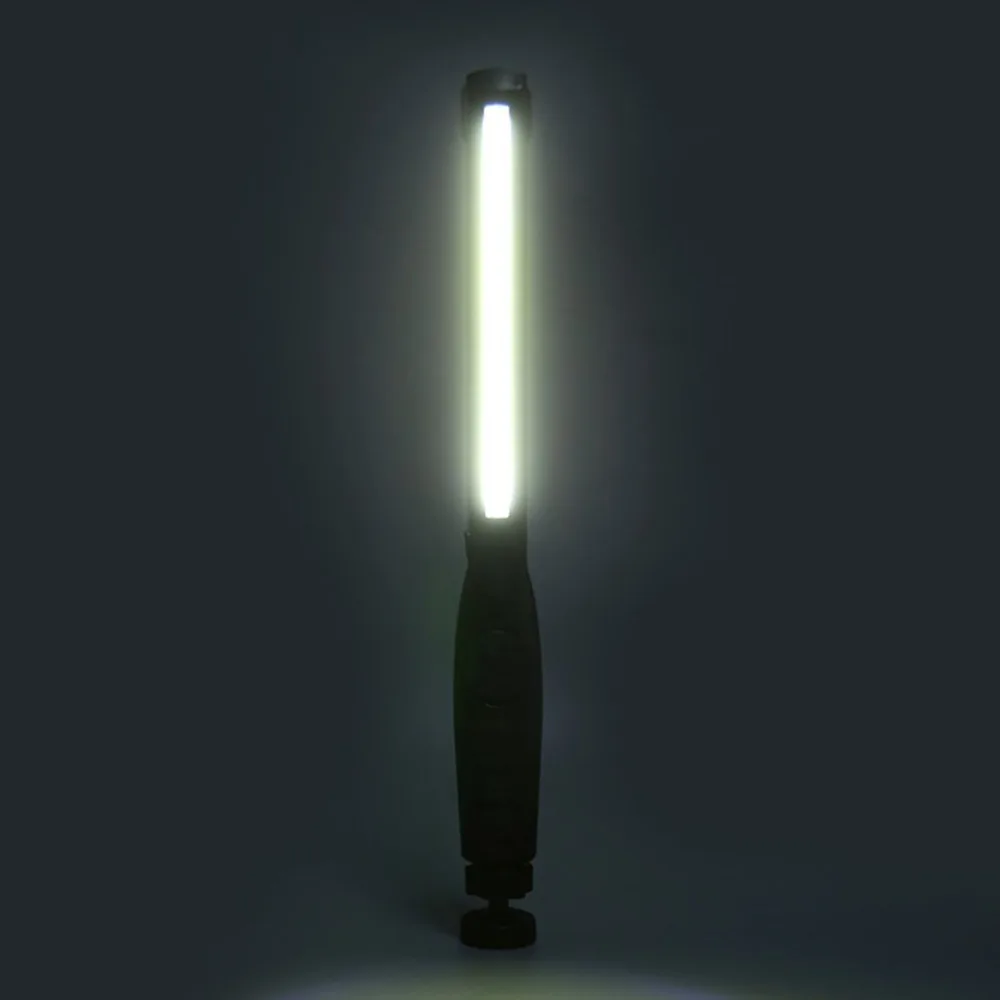 

Portable COB LED Flashlight Rechargeable Adjustable LED Work Light Inspection Lamp Garage Light Hanging Torch Lamp