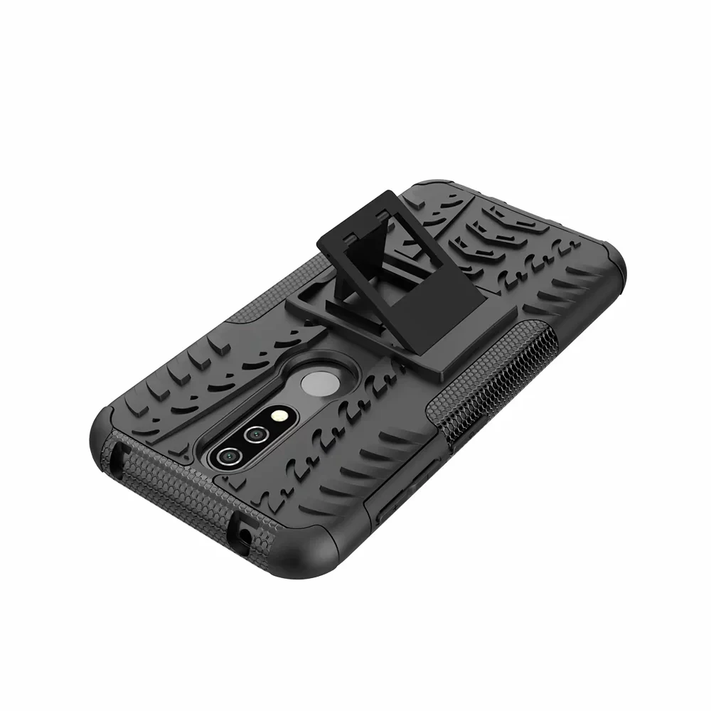 Сверхпрочный бронированный чехол подставка для Nokia 4 2 3 1 7 X7 8 6 X6 X5 5 Plus