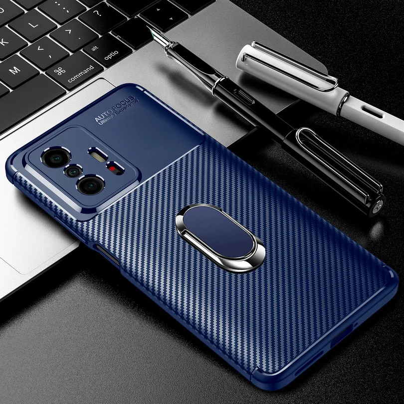 

Luxury Phone Case For Xiaomi 11T Pro Mi11 Ultra case Mi 11 Lite 11i 10T Pro Note 10 Pro Mi 9 A3 bracket ring Soft Cover funda