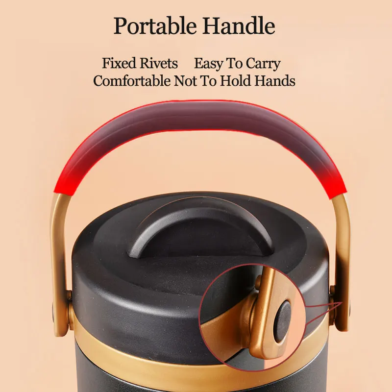 Pinkah ланч бокс 2л из нержавеющей стали сохранение тепла для взрослых бизнес бенто