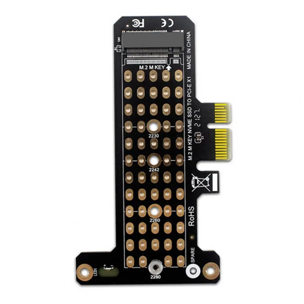 

M.2 NVME SSD to PCI-EX1 Expansion Card Professional PCIE3.0 GEN3 Full Speed PCB Adapter Board Supports PCI-E4.0 Computer