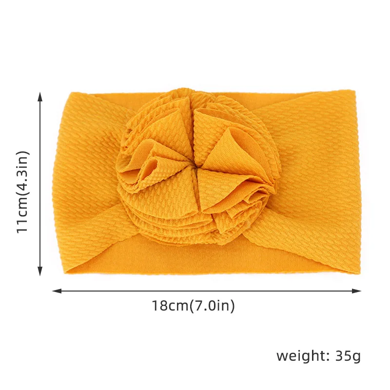 

Lovely Flower Baby Headband Headwrap Elastic Baby Gilrs Hair Bands Turban Wide Solid Color Hairband Baby Hair Accessories
