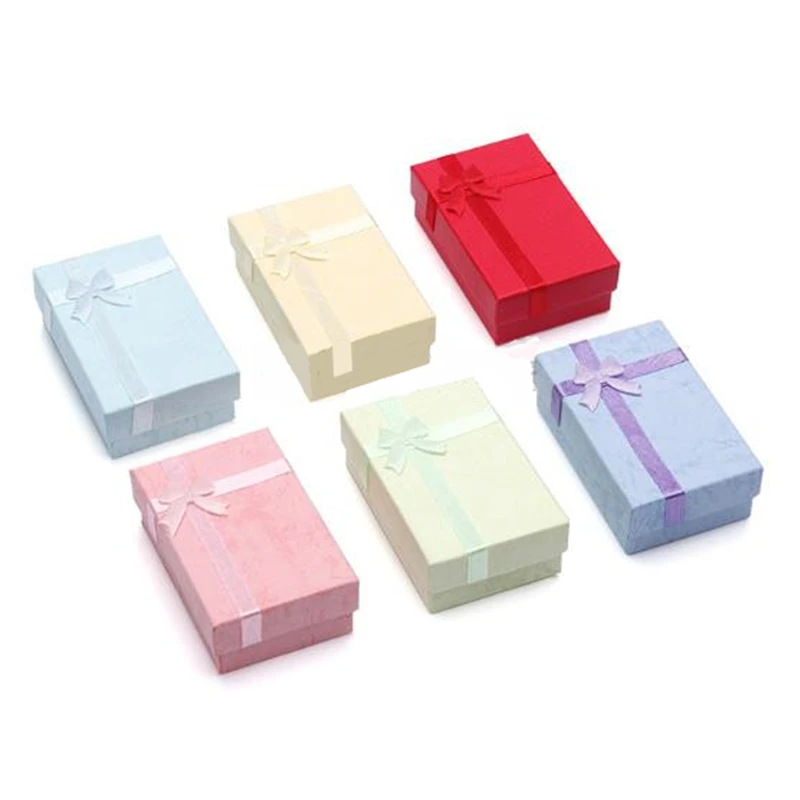 

Fashion Jewelry Box Necklaces Pendant Ring Earring Display Storage Organizer Jewelry Container Case Gift Packing Box