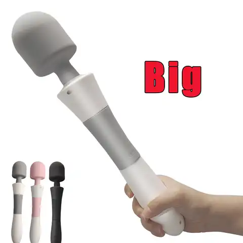 Огромная волшебная палочка, мощные вибраторы для женщин, большая AV палка, женский клитор, G Spot, массажер для тела, взрослый вибратор, секс-игр...