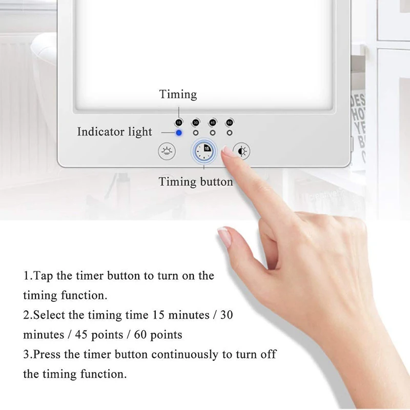 Лампа грустная с плавным затемнением фототерапия бионический солнечный