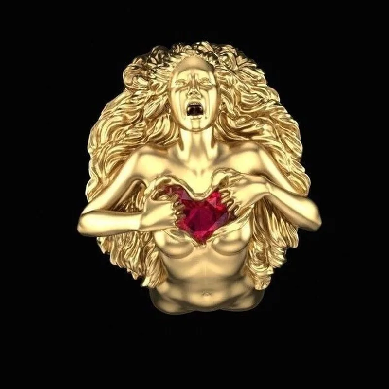 Винтажные кольца из красного золота для ювелирных изделий оптом подарки