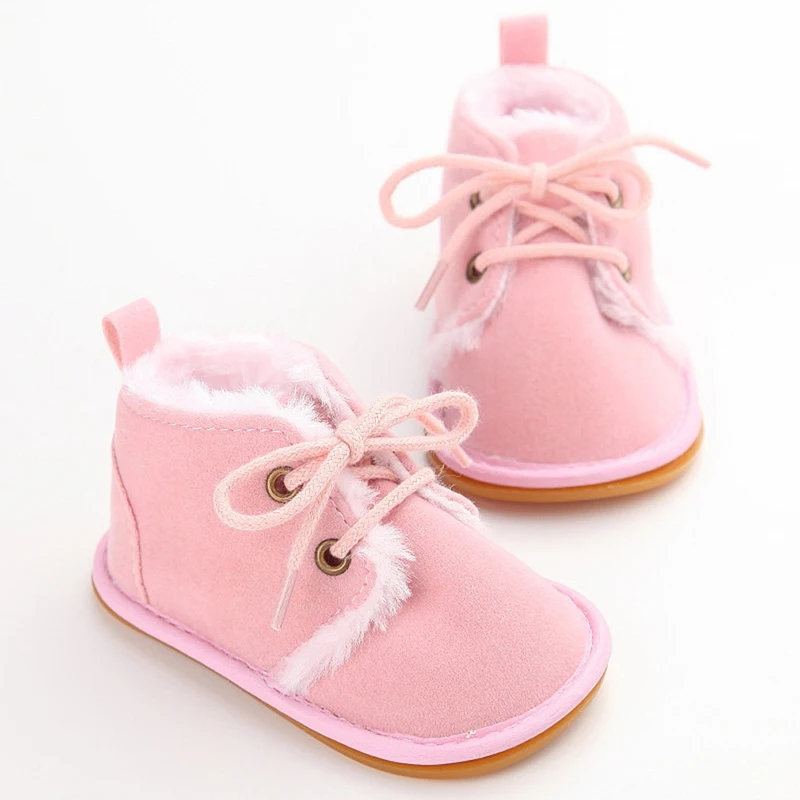 

Snow Booties Toddler Baby Winter Boots Infant Girls Boys Baby Fur Warm Boots arrival Style Little Kids Strappy Shoes
