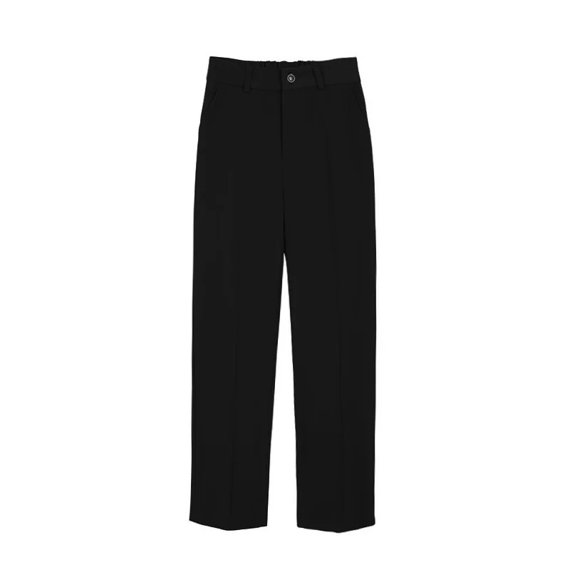 

XS-3XL Winter Velvet Thick New Straight Wide Leg Womens Trousers Autumn Streetwear Chic Pants Women High Waist Plus Size Loose