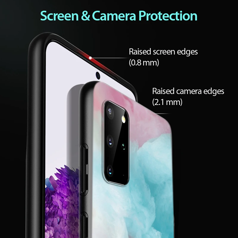 

Marshmallow dessert Black Cover For Samsung Galaxy S20 Ultra Plus A01 A11 A21 A31 A40S A41 A51 A70S A71 A91 Phone Case