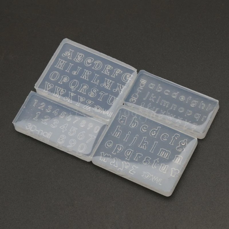 

Numbers Letters Pendant Resin Silicone Mold Jewelry Making Tools Nail Art Crafts