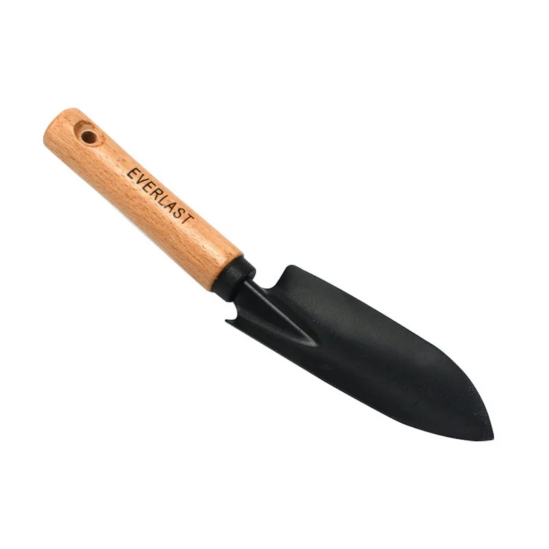 Новинка 2020 садовая лопата из углеродного материала с деревянной ручкой для