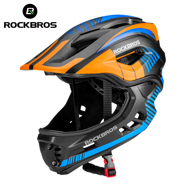 ROCKBROS 2 In 1 Full Covered Child Helmets Bike Bicycle Cycling Animals Children Helmets EPS Sport Safety Hats For Parallel Car