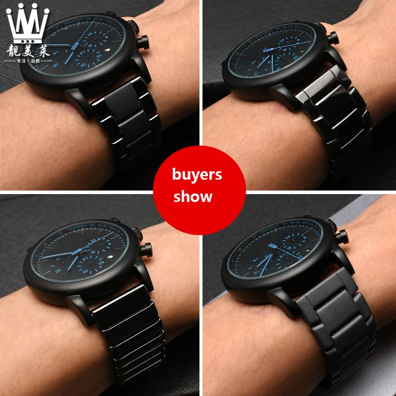 Керамический ремешок для часов huawei pro Samsung Classic gear S2 S3 20 мм 22 подходит AR1509 1507 1970 AR6007
