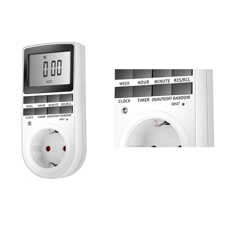 Цифровой программируемый таймер 230 В 50 Гц 7 дней на неделю питания с ЖК дисплеем