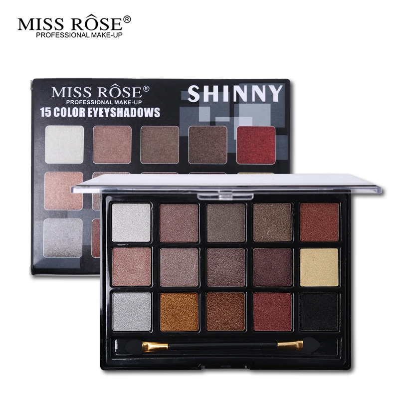 Miss Rose Профессиональный макияж 15 цветов Тени для век матовые тени палитра макияжа