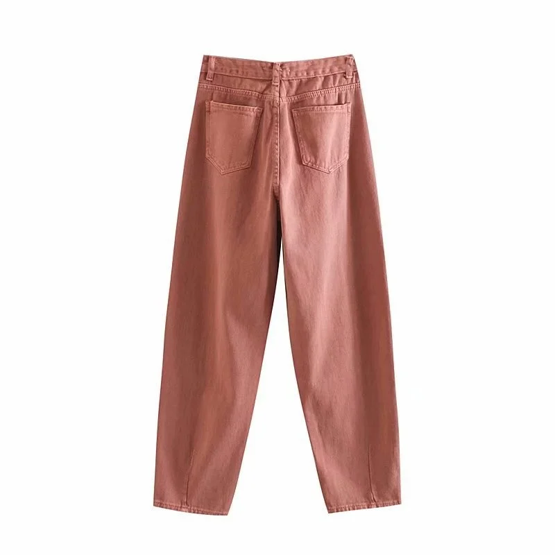 

Women's Jeans, Orange Pants, New Grand Spring Autumn 2020,