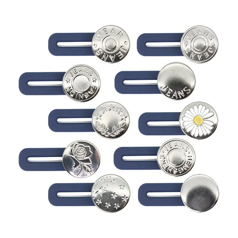 2 шт. волшебный металлический удлинитель пуговиц для брюк джинсов свободное