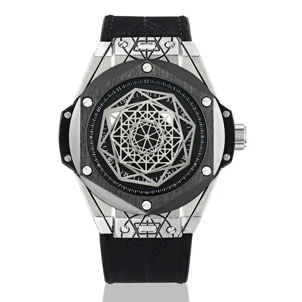 SB006 Швейцарские алмазные режущие японские MIYOTA Кварцевые rolexable модные персональные мужские часы светящиеся водонепроницаемые Relojes Hombre - Цвет: SB006