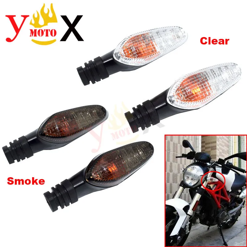 

Motorcycle Front & Rear Turn Signal Light Indicator Lamp Flasher For Ducati Monster 1100 1100S M1000 696 795 796 S4R Scrambler