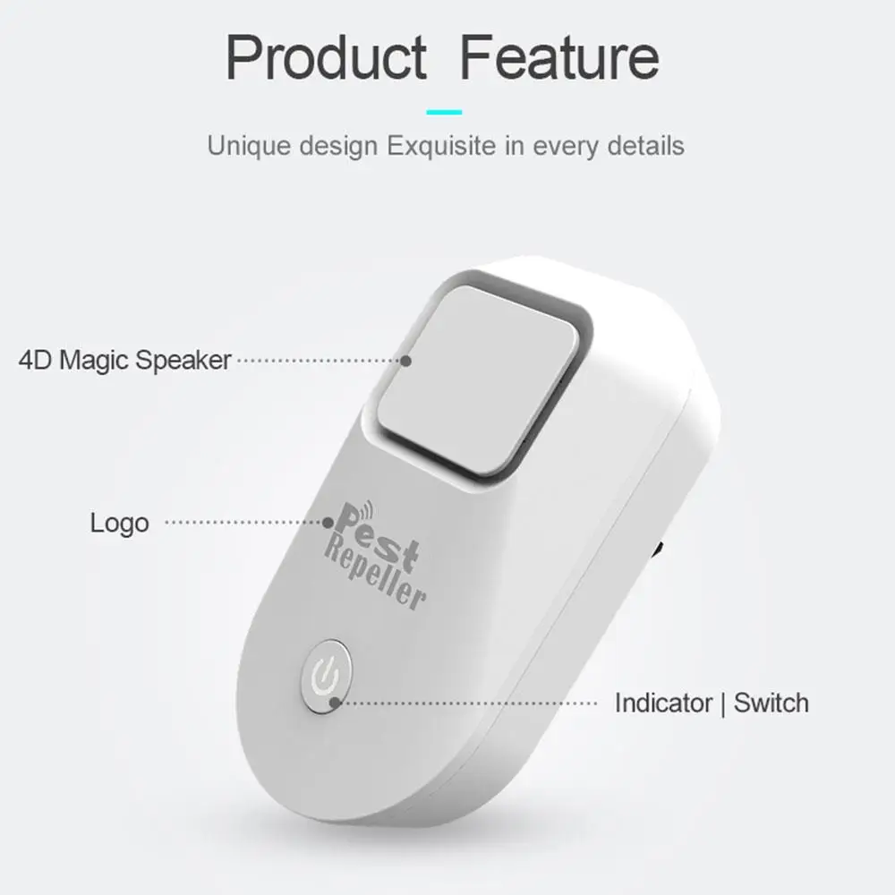 Ультразвуковой Домашний репеллент от насекомых биологическая волна электроника