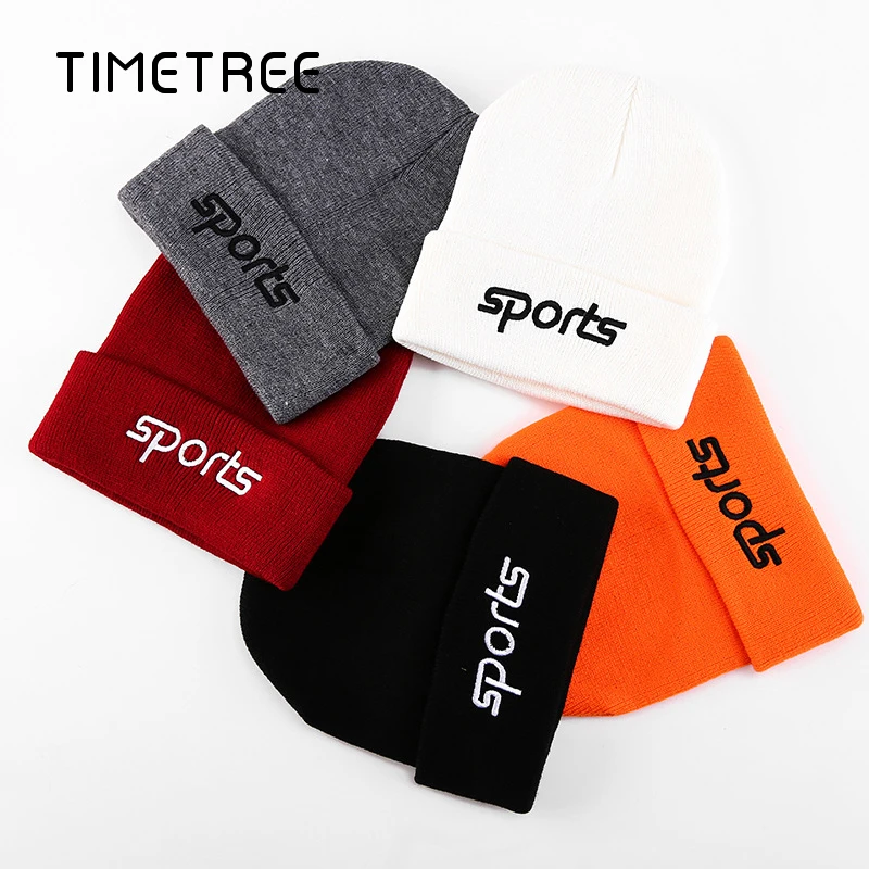 Модная зимняя шапка с надписью плотная вязаная для мужчин и женщин Уличная