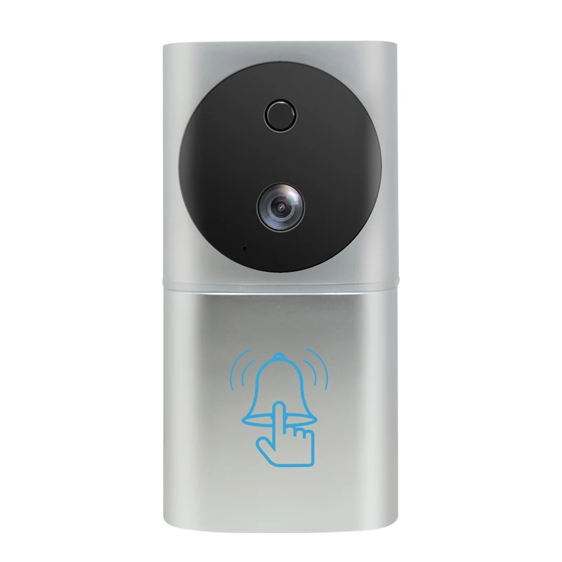 KinJoin New Motion Sensor Ring Doorbell Wifi Video Door Bell with 1080P Camera iOs Android Cordless Remote Unlock | Безопасность и
