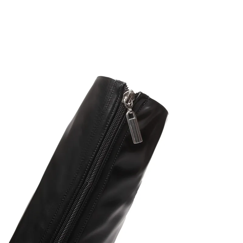 Пикантные Великолепные Сапоги до бедра с острым носком и кристаллами женские