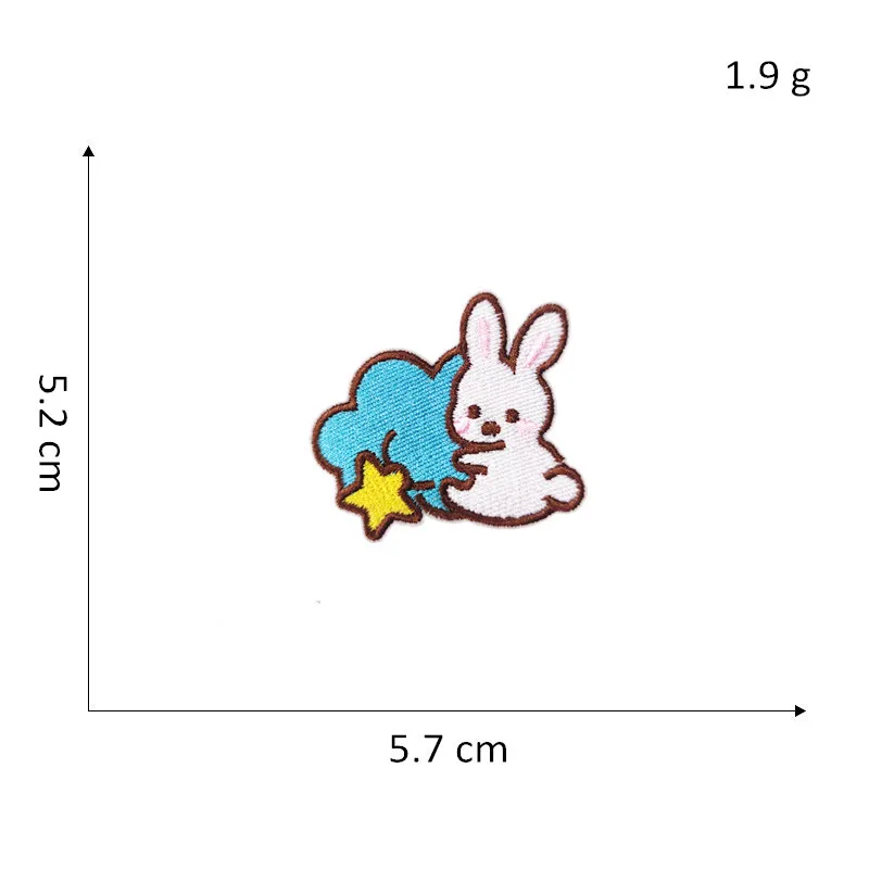 Вышитый патч-наклейка для скрапбукинга Одежда Аксессуары шитья с кроликом