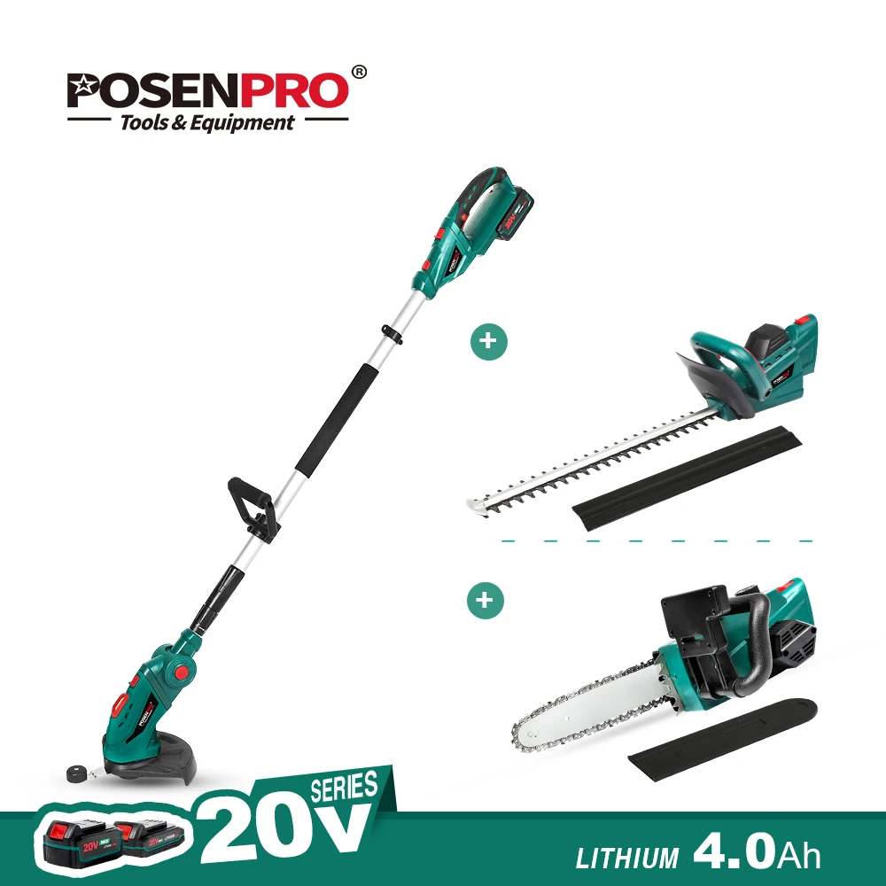 Пила цепная POSENPRO Беспроводная для стрижки травы и живой изгороди 20 в |