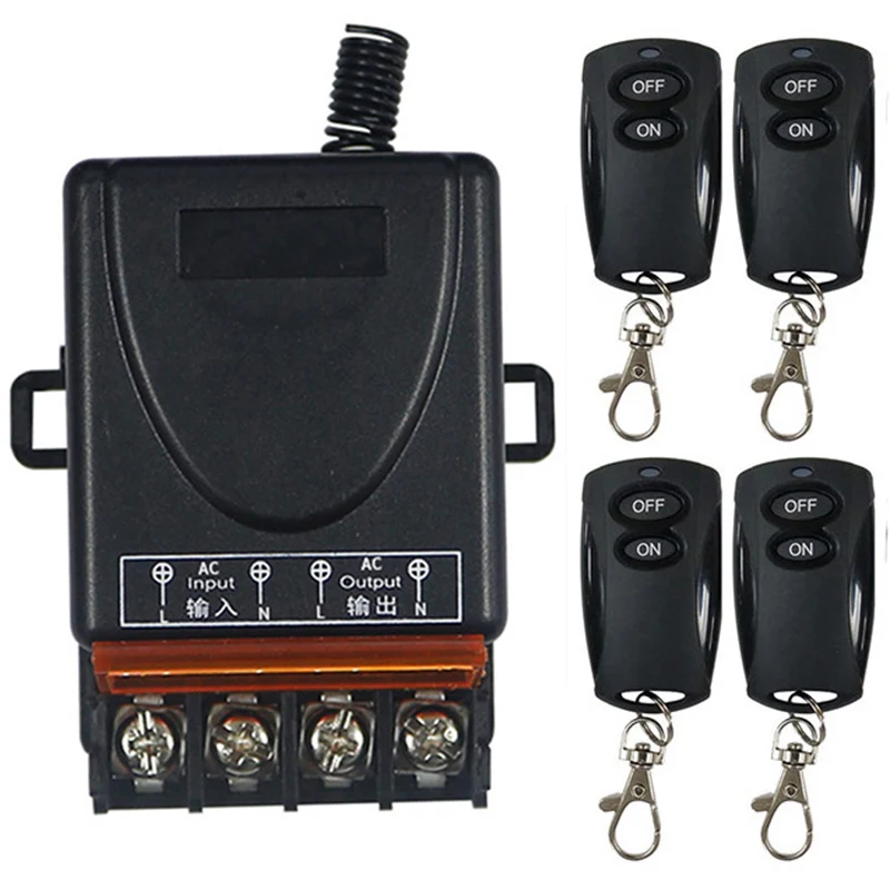 AC 110V 220 V 1CH 1 CH дистанционного Управление светильник реле Выход радио модуль