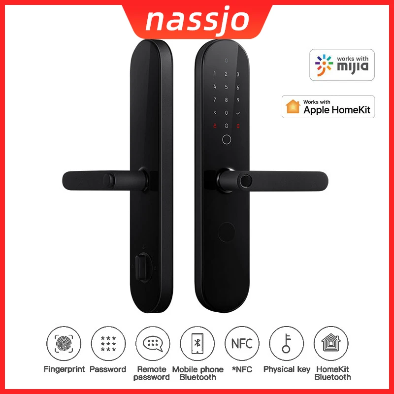 Nassjo 2021 Stock Promotion High Security Electronic Fingerprint Door Lock Smart with | Безопасность и защита