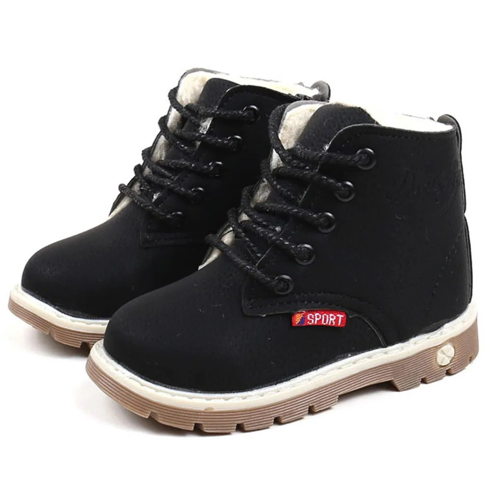 Детские теплые кроссовки для мальчиков и девочек детская повседневная обувь