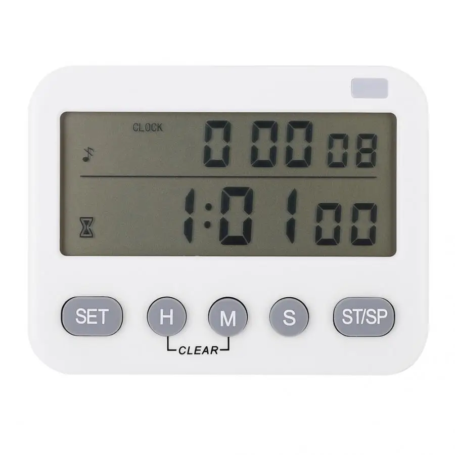 Цифровой кухонный будильник домашний таймер для приготовления пищи бесшумный