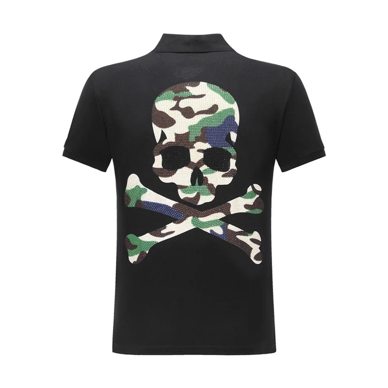 Рубашка поло мужская с коротким рукавом хлопок Уличная Повседневная футболка 3D