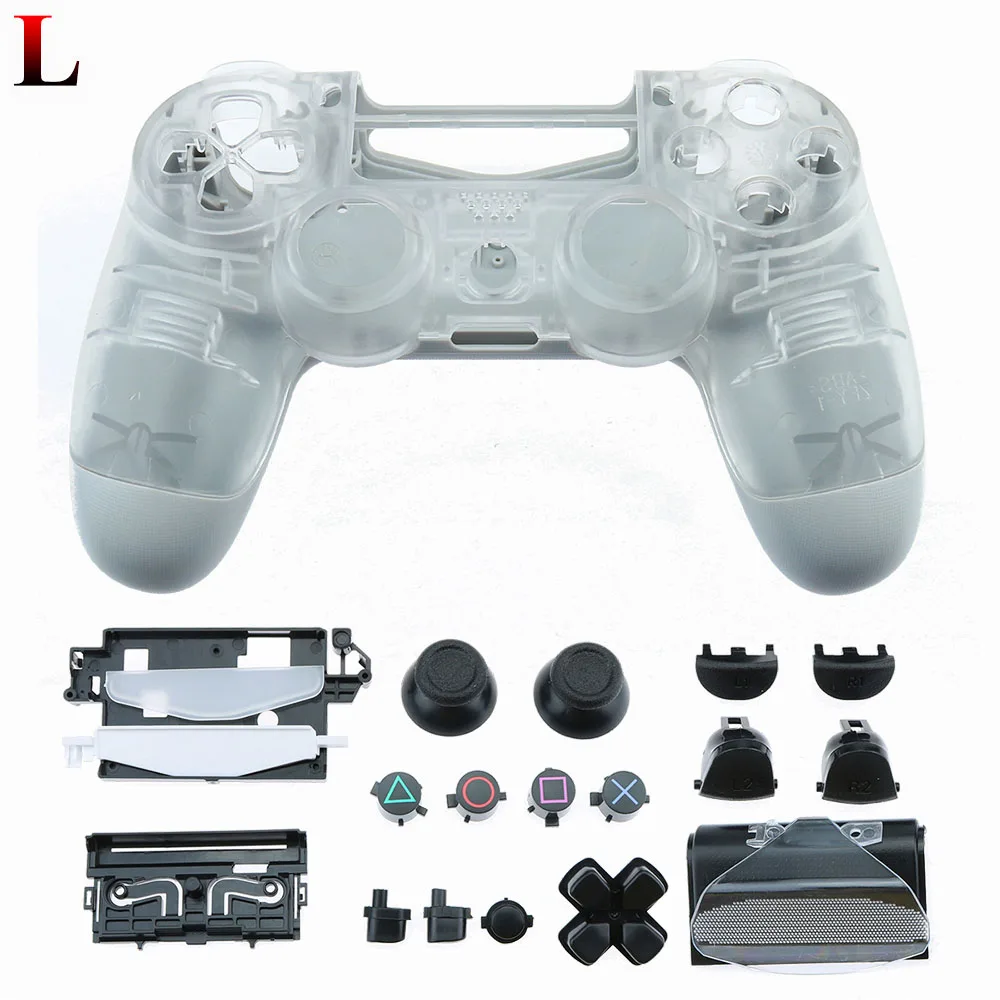 L YuXi оболочка для ps4 pro тонкая Замена полная оболочка и кнопки мод комплект контроллер пользовательский чехол Корпус для playstation 4 pro - Цвет: L