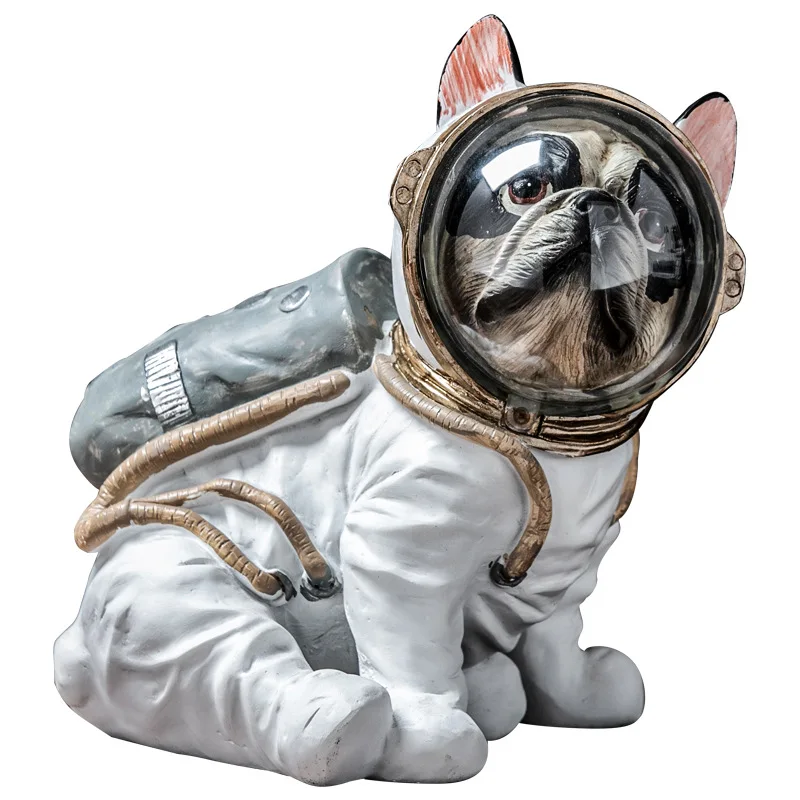 Креативные миниатюрные фигурки астронавта собаки щенка домашний декор в