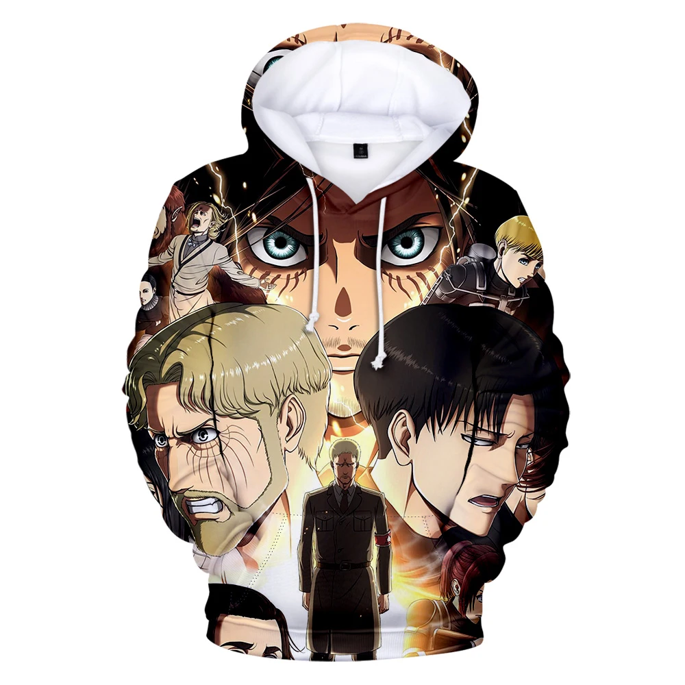

New Attack on Titan Hoodies Men 3D Sweatshirts Women Fashion Pullover Streetwear Clothes Winter Hoodie Male Tops Print Hoodies