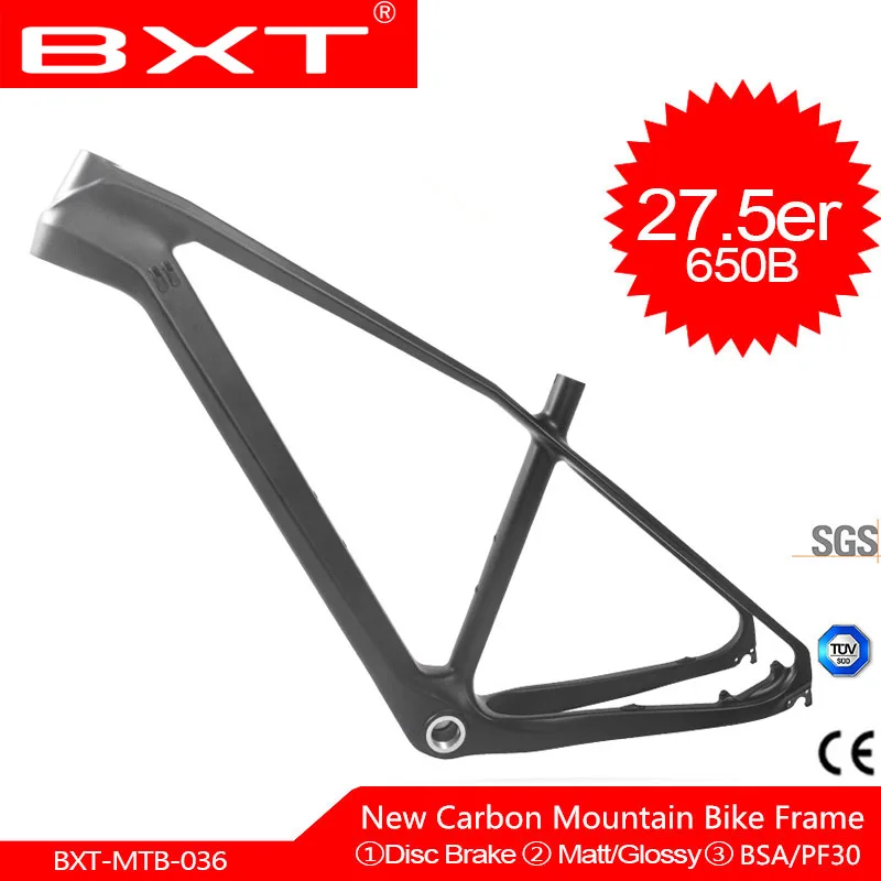 BXT карбоновая рама для горного велосипеда 27 5 er 160 мм дисковый тормоз MTB ось 12 обмен