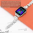 Металлический ремешок для Apple watch 7 45 мм 41 мм 6 5 4 SE 44 мм 40 мм роскошный ремешок для iwatch 3 2 42 мм 38 мм четырехлистный клевер