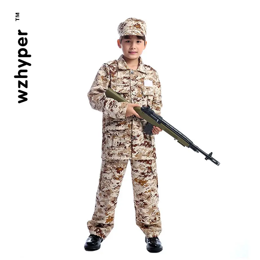 Армейская камуфляжная униформа для мальчиков одежда детей скаутская