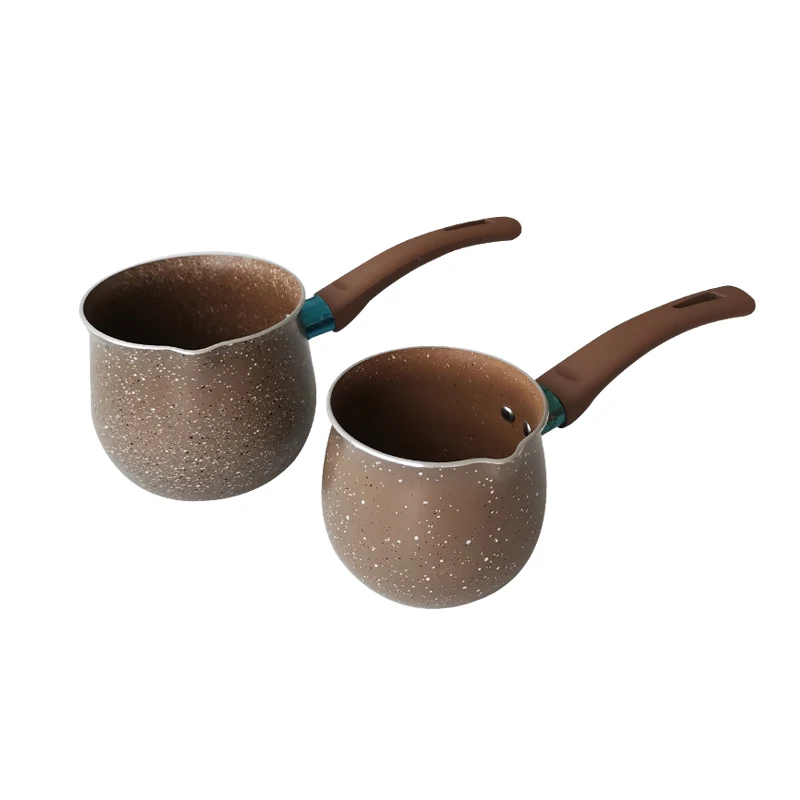 Кофейник с одной ручкой защитой от ожогов антипригарная сковорода мини котелок