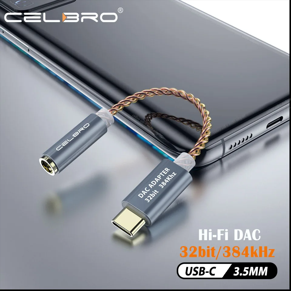 Цифровой аудио преобразователь Hi Fi DAC Usb Type C на 3 5 мм разъем для наушников Aux