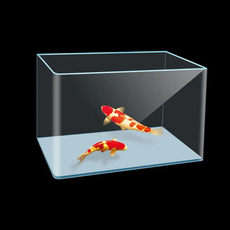 Прозрачный Лидер продаж изогнутый Прямоугольный Стеклянный Золотой аквариум