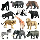 Модели диких животных, развивающие игрушки, мебель, детские подарки, панда, знания о льве, научные Развлечения дома