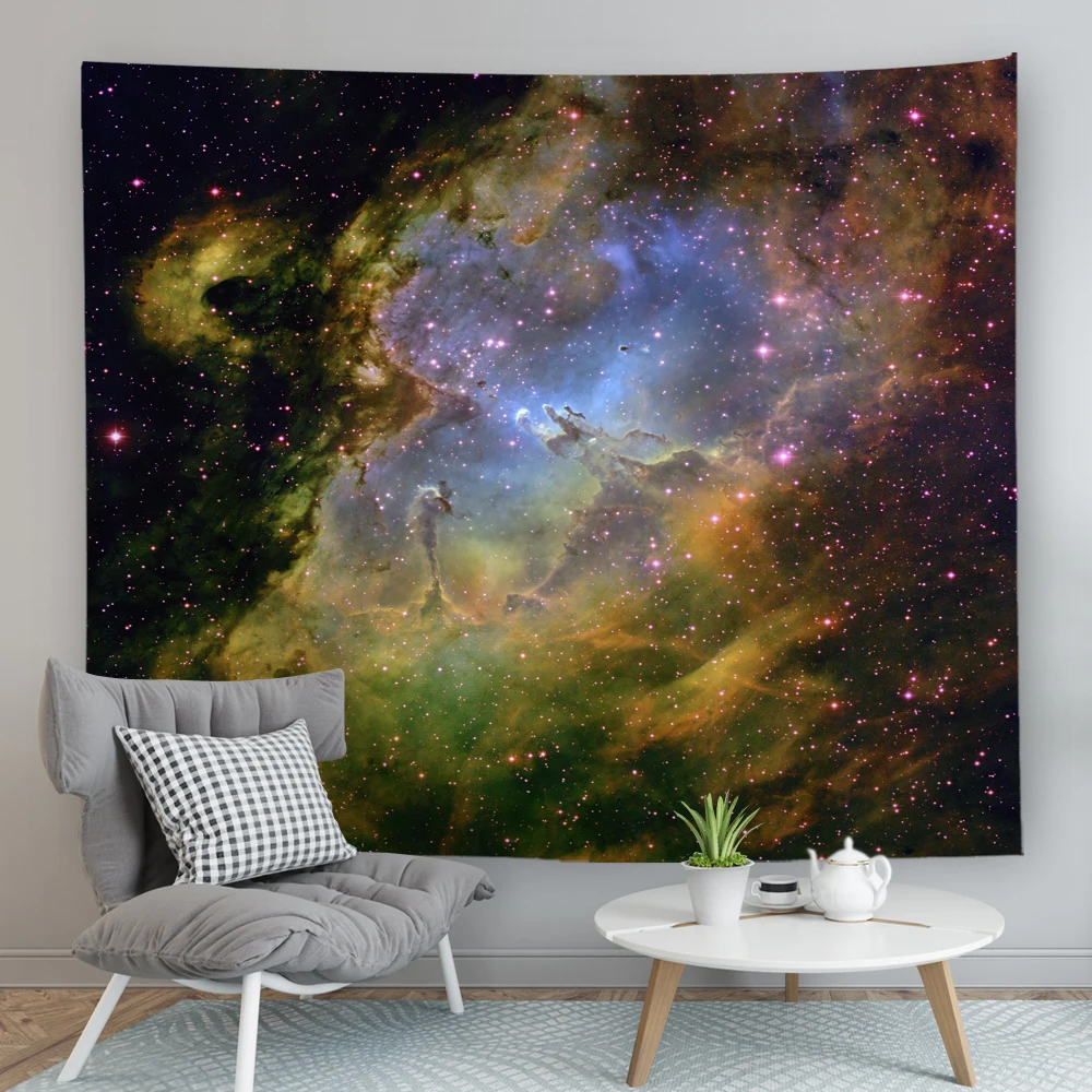 

Lannidaa Galaxy гобелен, настенный гобелен, живописный гобелен, декор для комнаты, покрывало, задний фон, скатерть, пляжное одеяло