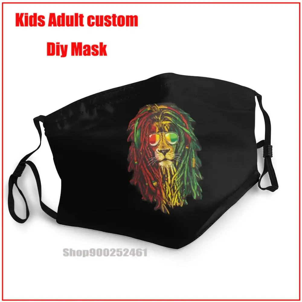

Rasta Vibe Lion DIY face mask fashion mask for face masks washable reusable face mask adult mouth mask with design funny